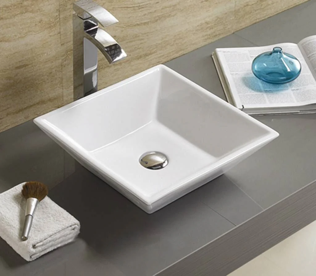 Vierkante keramische waskom Luzi Trento 38,5×38,5 Vierkante keramische waskom Luzi Trento 38,5×38,5