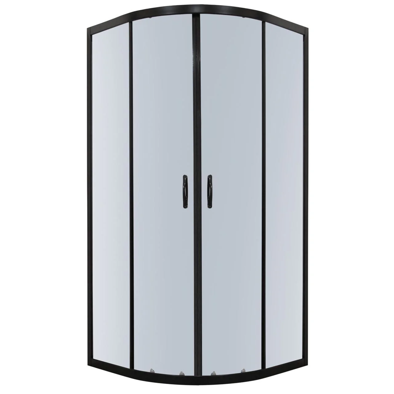 Douchecabine Luzi Black kwartrond 80x80x190 hoekinstap zwart Douchecabine Luzi Black kwartrond 80x80x190 hoekinstap zwart