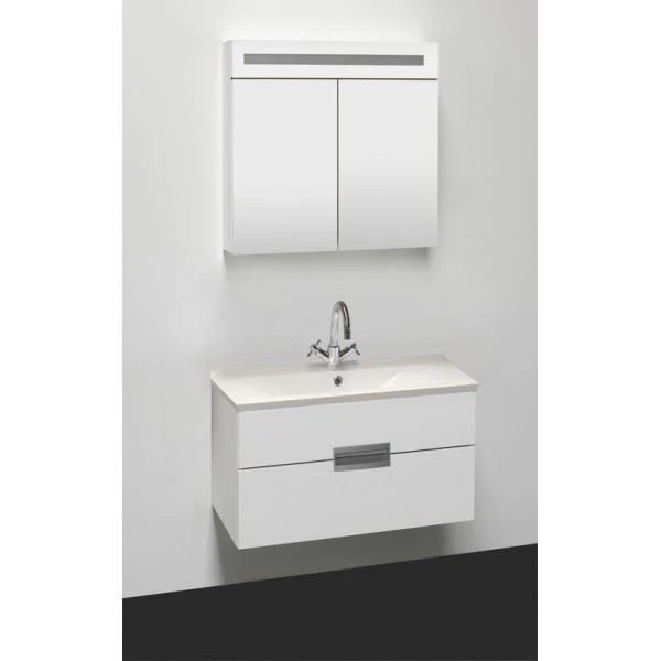 Badmeubel 70x52cm Sanotechnik Rave glans wit Badmeubel 70x52cm Sanotechnik Rave glans wit