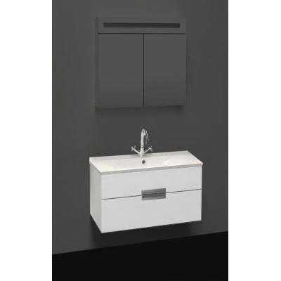 Badmeubel 90x52cm Sanotechnik Rave glans wit Badmeubel 90x52cm Sanotechnik Rave glans wit