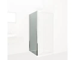 Zijwand Sanotechnik Elite chroom 80×195 muurprofiel Antikalk