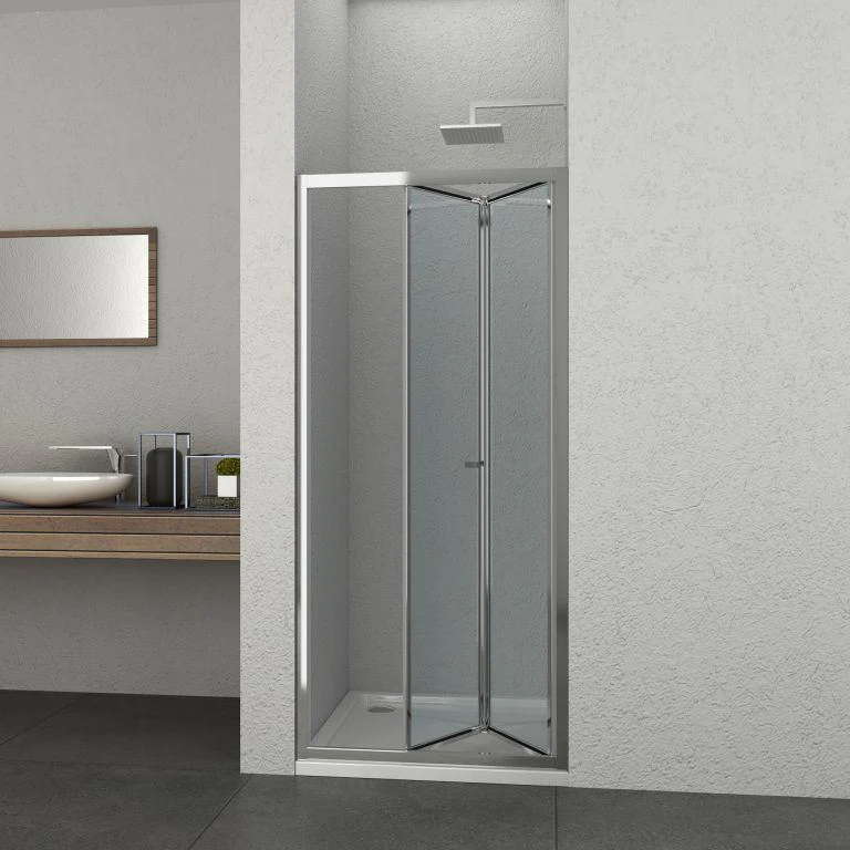 Nis vouwdeur Sanotechnik Elite chroom profiel 80×195 antikalk