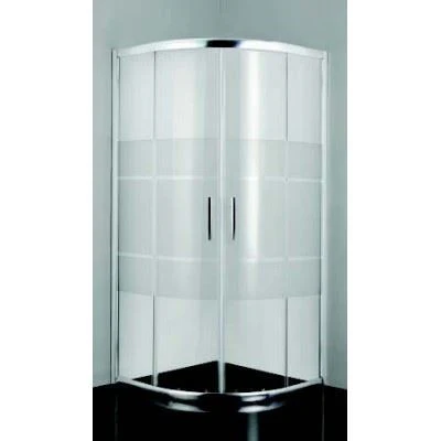 Douchecabine 90x90x200 kwartrond gestreept Pro-Line Douchecabine 90x90x200 kwartrond gestreept Pro-Line
