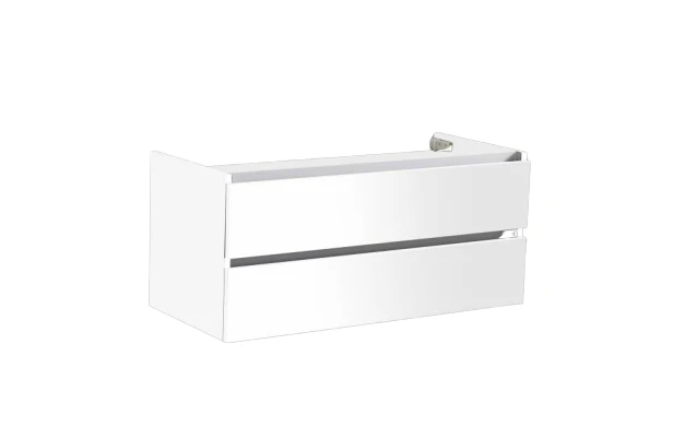 Badmeubel 140x47x52cm Luzi Trendline wit Badmeubel 140x47x52cm Luzi Trendline wit