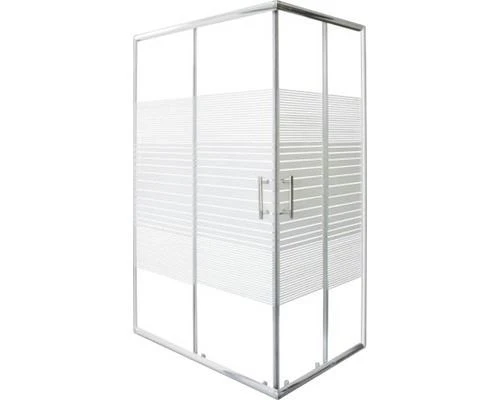 Douchecabine 100×80 Sanotechnik Melk gestreept
