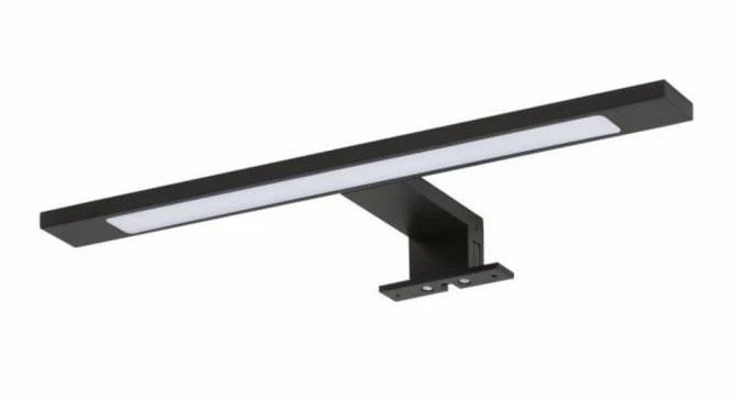 Luzi badkamer Led spiegelverlichting 30cm spatwaterdicht mat zwart