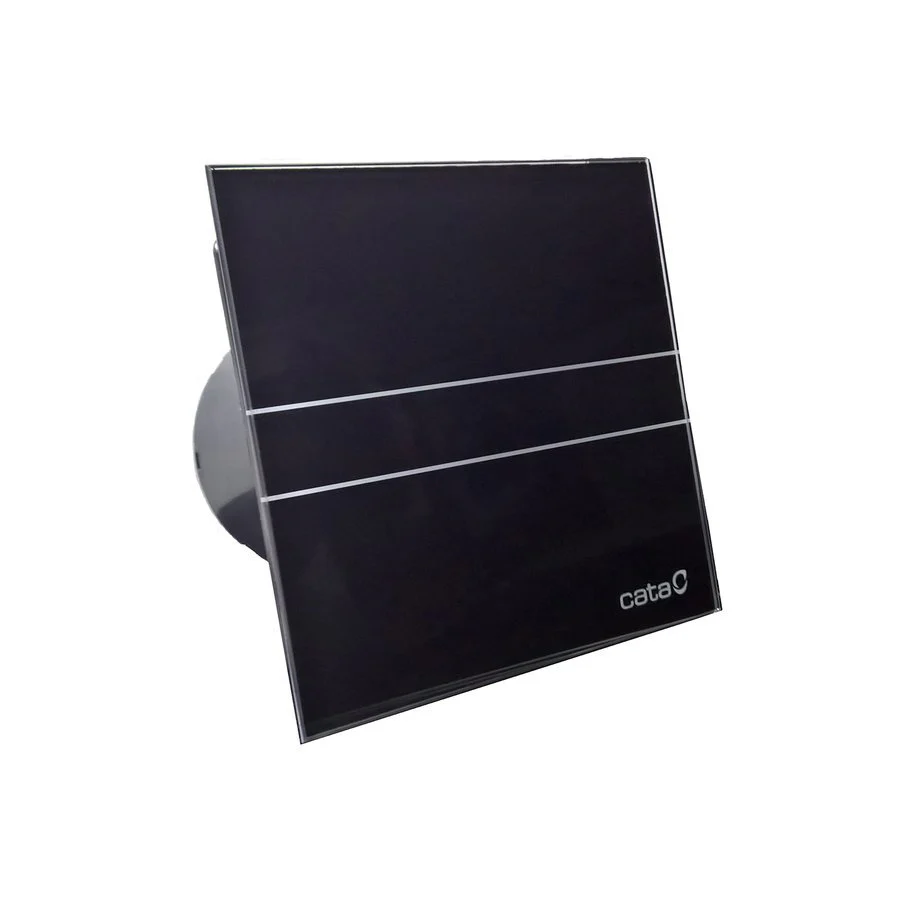 Badkamer ventilator 100mm zwart 8W E-100GB