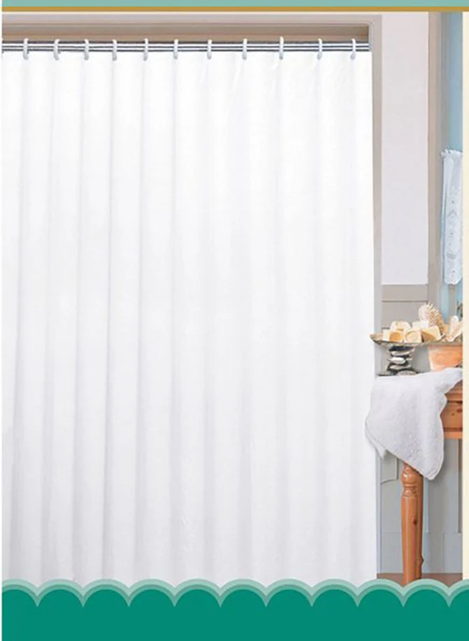 Aqualine Douchegordijn 180×180 cm Fabric Wit