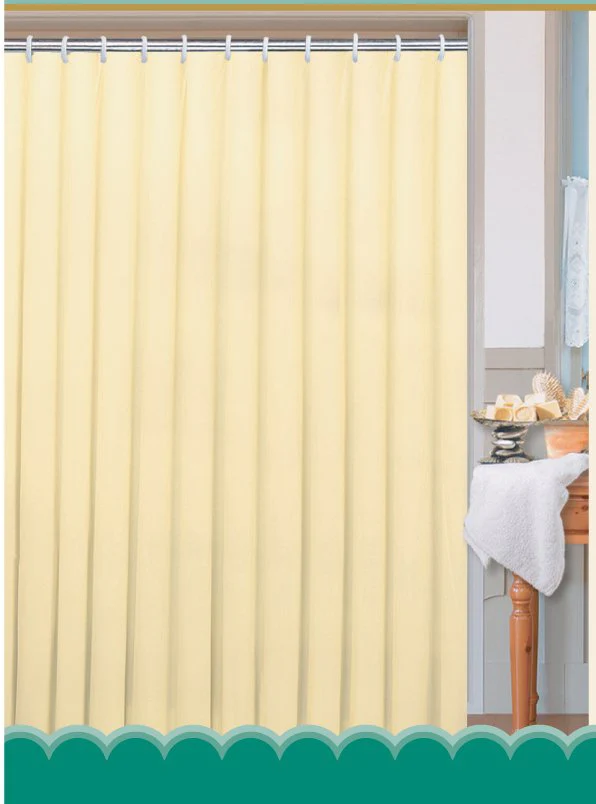 Aqualine Douchegordijn 180×180 cm Fabric Beige