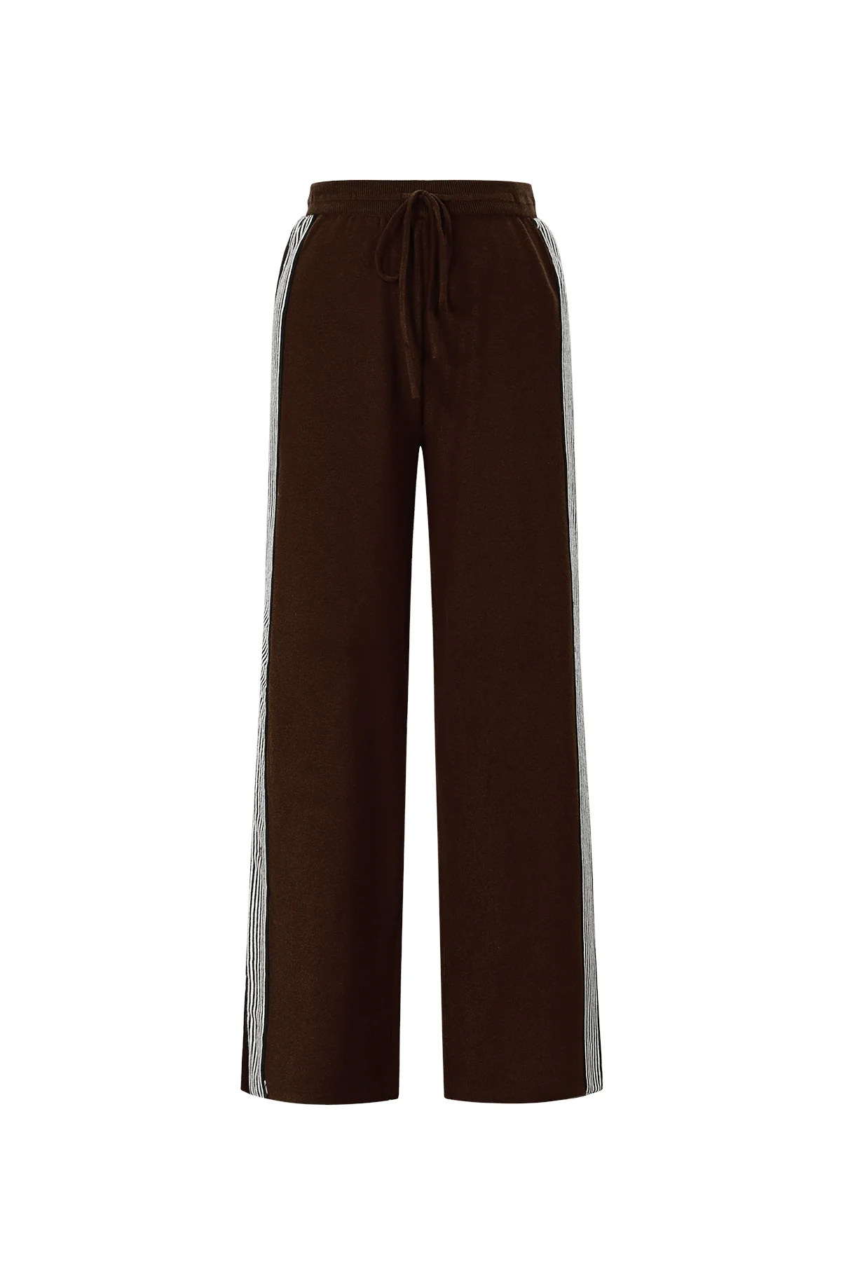gebreide broek met strepen