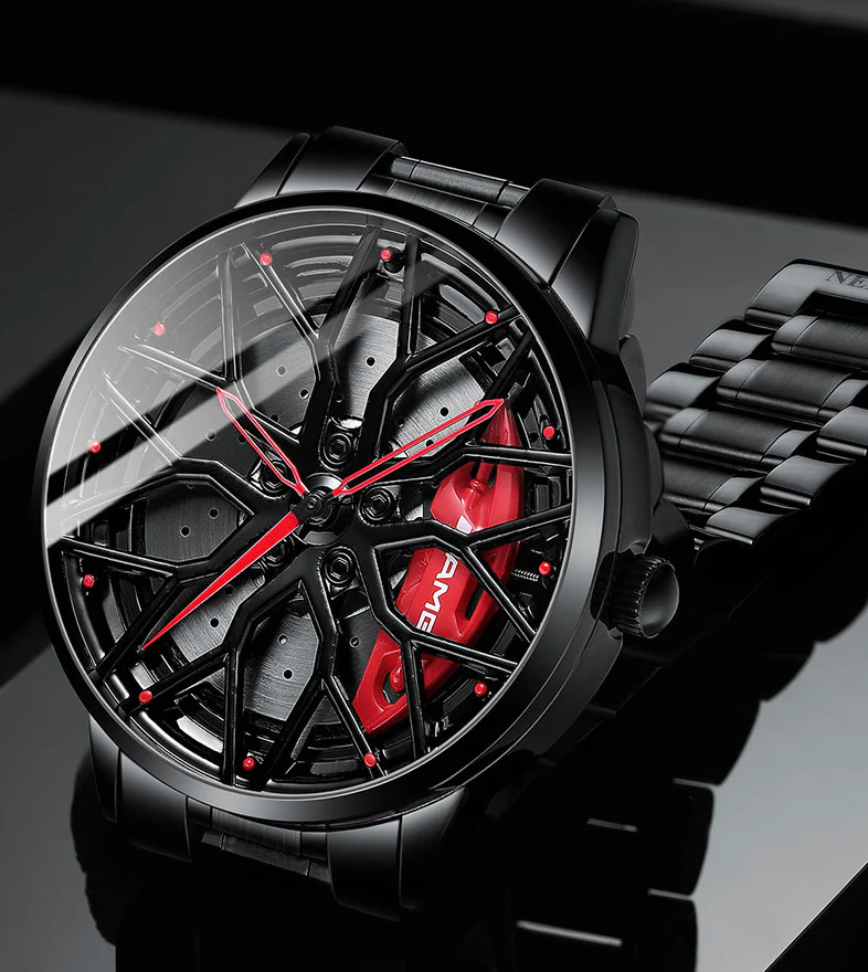 Elegant Racecar Watch – Waar Tijd Wordt Gewaardeerd – Rood