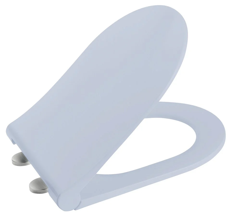 Toiletzitting Brilla Slim Quick Release Softclose Mat Blauw Toiletzitting Brilla Slim Quick Release Softclose Mat Blauw