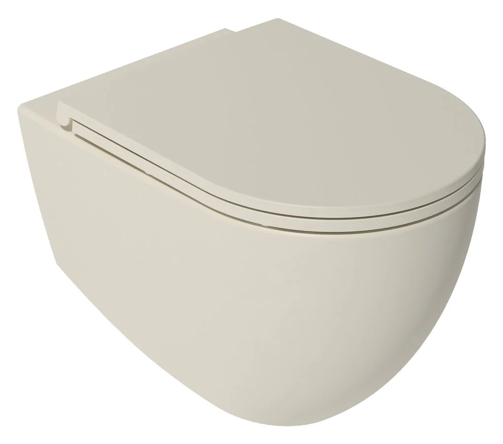 Infinity Rimless Hangend Toilet 36,5X53Cm Ivoor