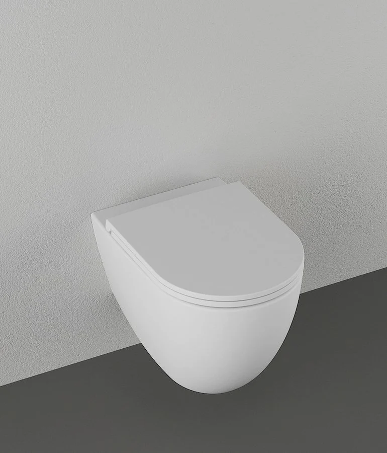 Infinity Wall-Hung Toilet, Rimless, 36,5X53Cm, White Matt