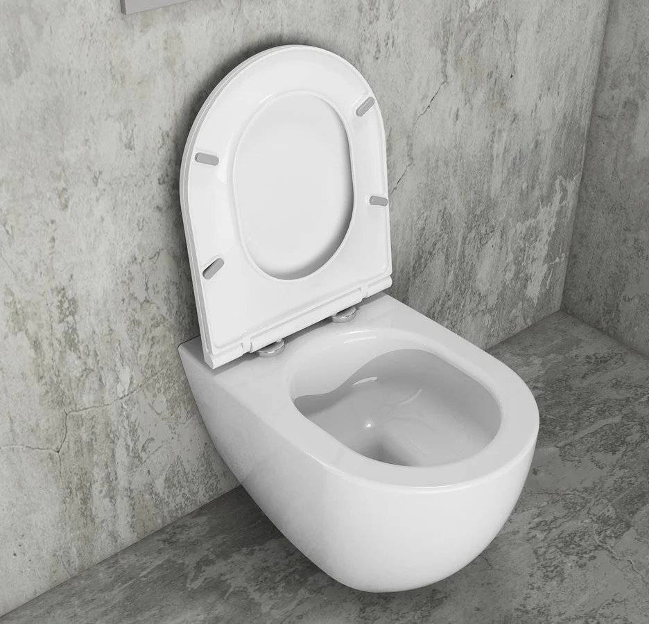 Infinity Rimless Hangend Toilet 36,5X53Cm Glans Wit