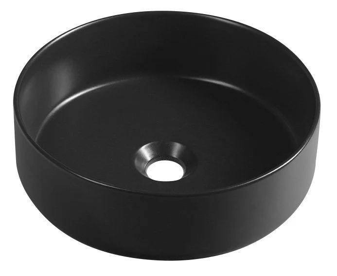 Infinity Ronde Keramische Waskom Voor Opbouw Ø36 Cm Mat Zwart Infinity Ronde Keramische Waskom Voor Opbouw Ø36 Cm Mat Zwart