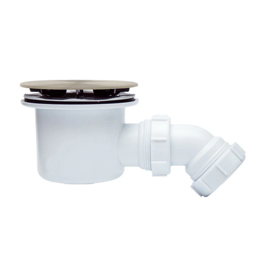 Eastbrook 90 mm fast flow douchebaksifon – geborsteld messing