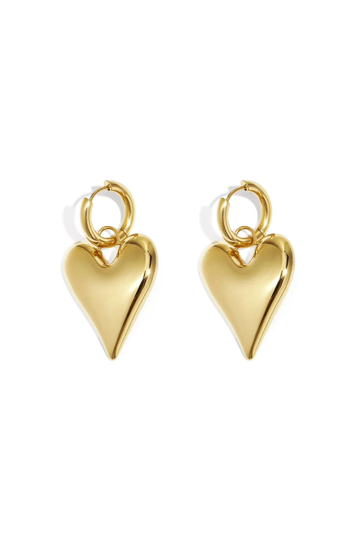 big heart hanger oorbellen