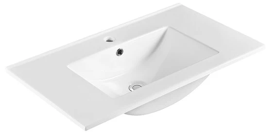 Sapho Slim Keramische Meubel Wastafel 80×46,5cm Wit Sapho Slim Keramische Meubel Wastafel 80×46,5cm Wit
