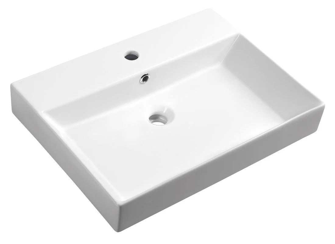 Sapho Kare Keramische Meubelwastafel 60 X 46 Cm Wit Sapho Kare Keramische Meubelwastafel 60 X 46 Cm Wit