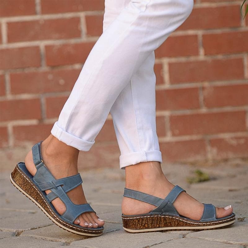 Dames Sandalen Wit Leer – Comfortabele Klassieke Zomer Sandaal