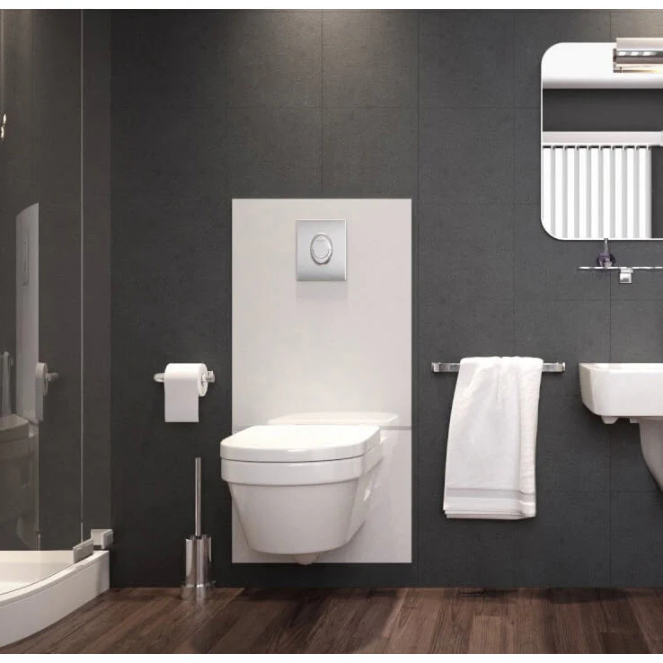 Sanibroyeur Saniwall Pro Up Inbouwreservoir met frame en glas voorpaneel