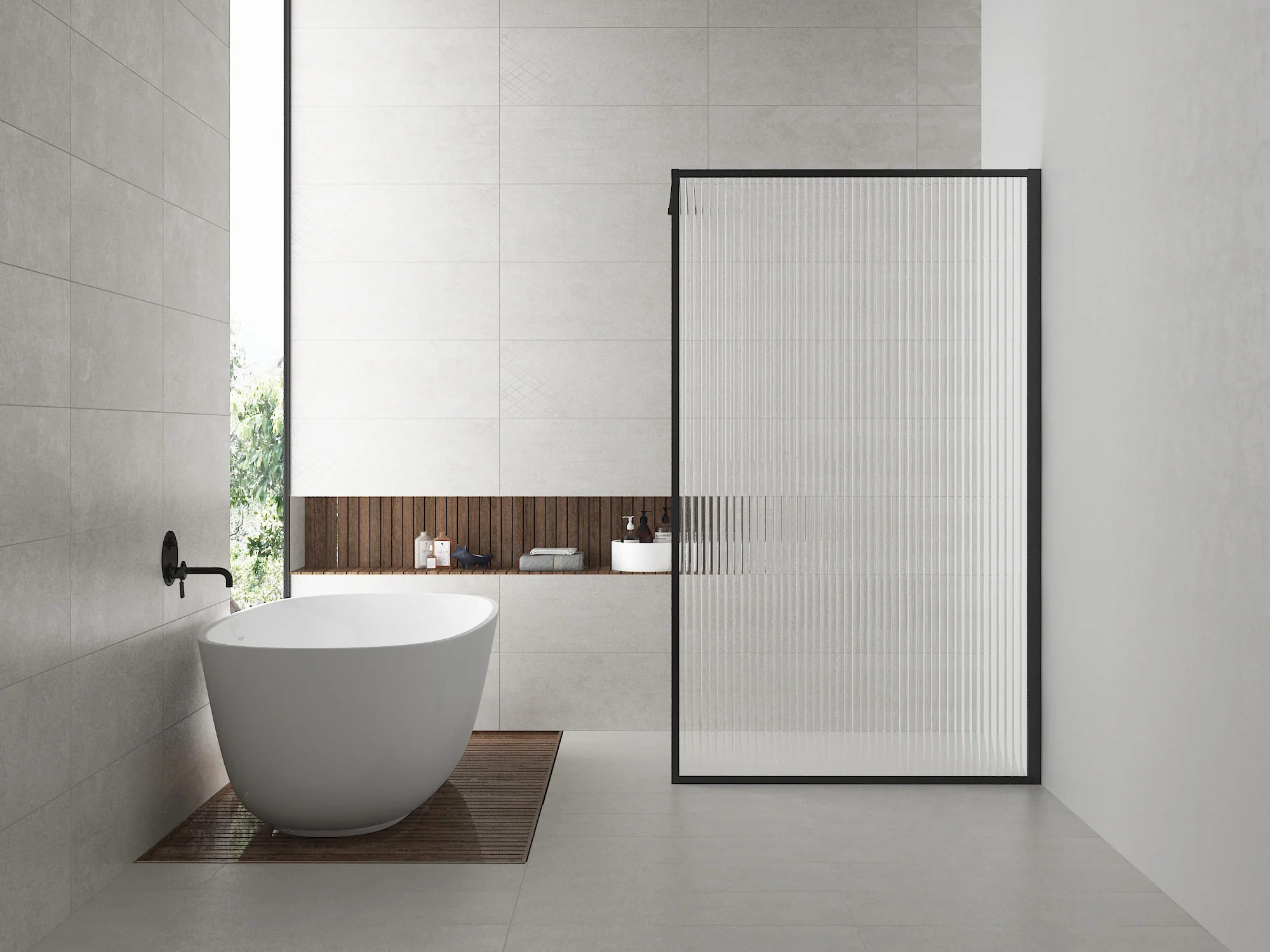 Square inloopdouche 1200 x 2000 x 8 mm nano geribbeld helder glas/mat zwart Square inloopdouche 1200 x 2000 x 8 mm nano geribbeld helder glas/mat zwart