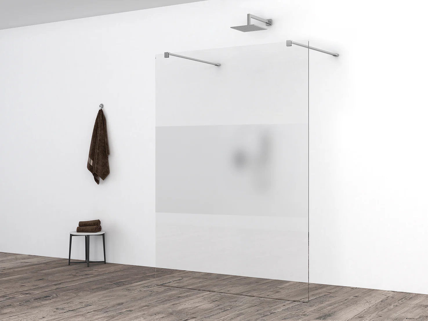 Slim glasplaat 1400 x 2000 x 8 mm nano helder glas met melkglas middenband Slim glasplaat 1400 x 2000 x 8 mm nano helder glas met melkglas middenband