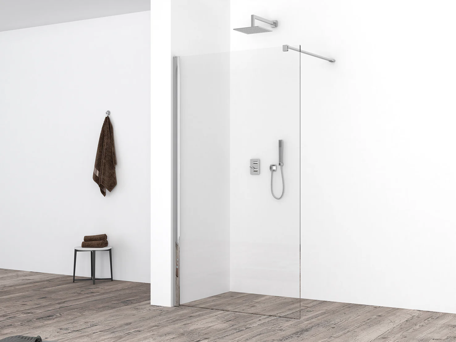 Comfort inloopdouche 1000 x 2000 x 10 mm nano helder glas/chroom Comfort inloopdouche 1000 x 2000 x 10 mm nano helder glas/chroom
