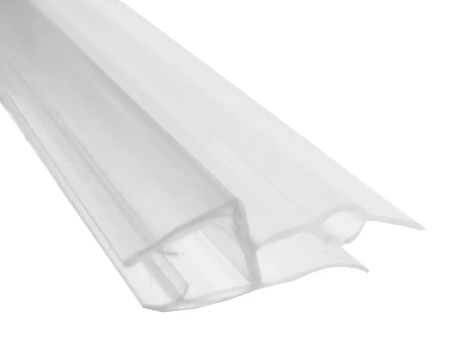 rubberen waterkering 93 x 0,6 cm transparant