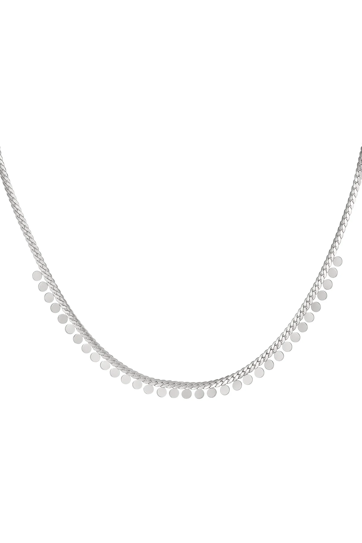 Ketting muntjes – Zilver Stainless Steel Ketting muntjes – Zilver Stainless Steel