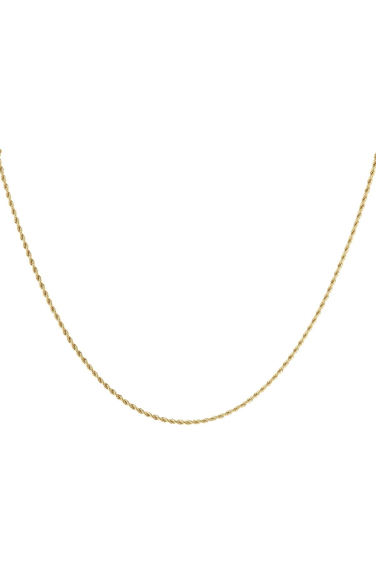 Ketting gedraaid dun – Goud kleur-2.0MM