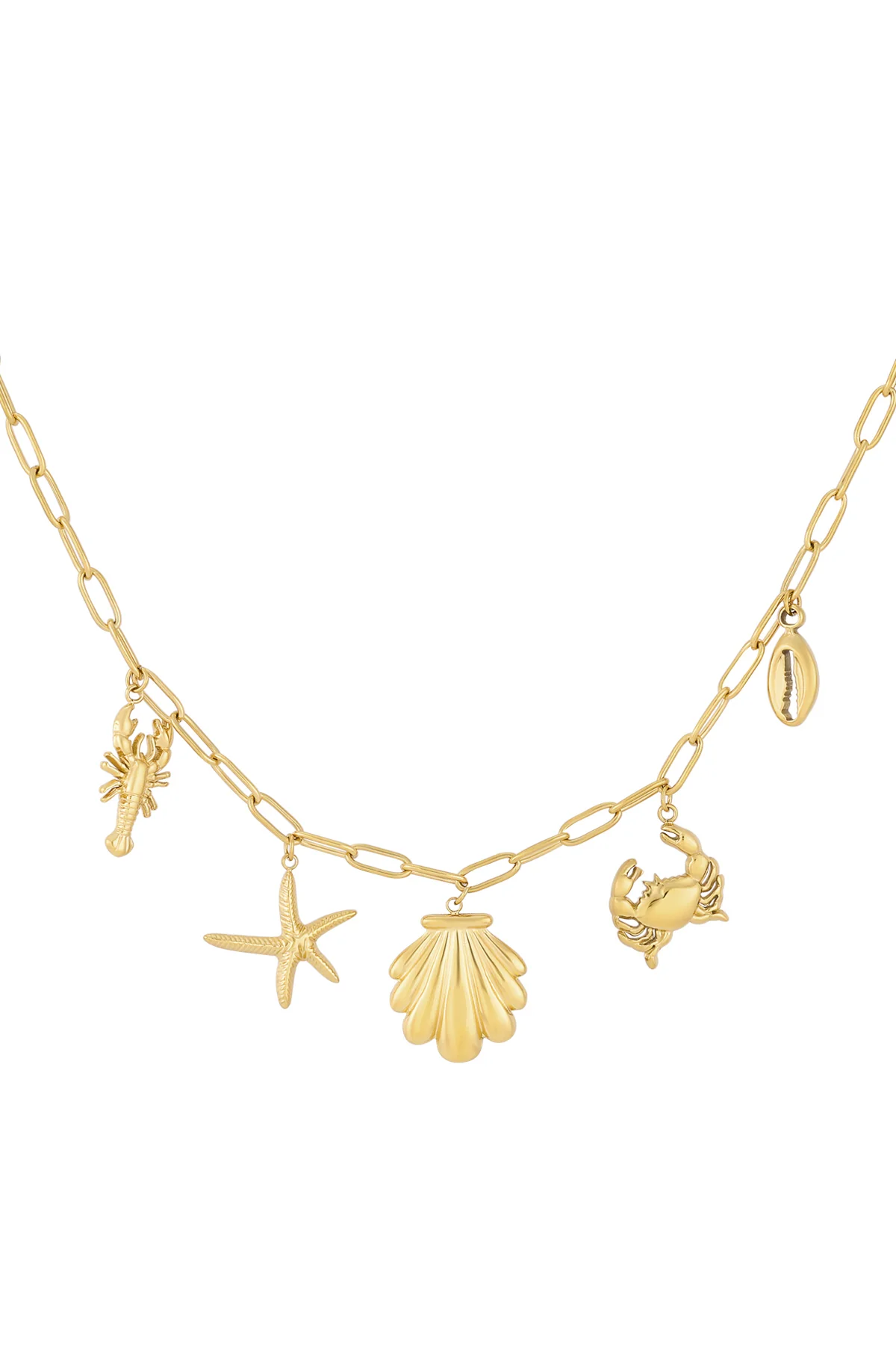 Beachy ketting – zilverkleur