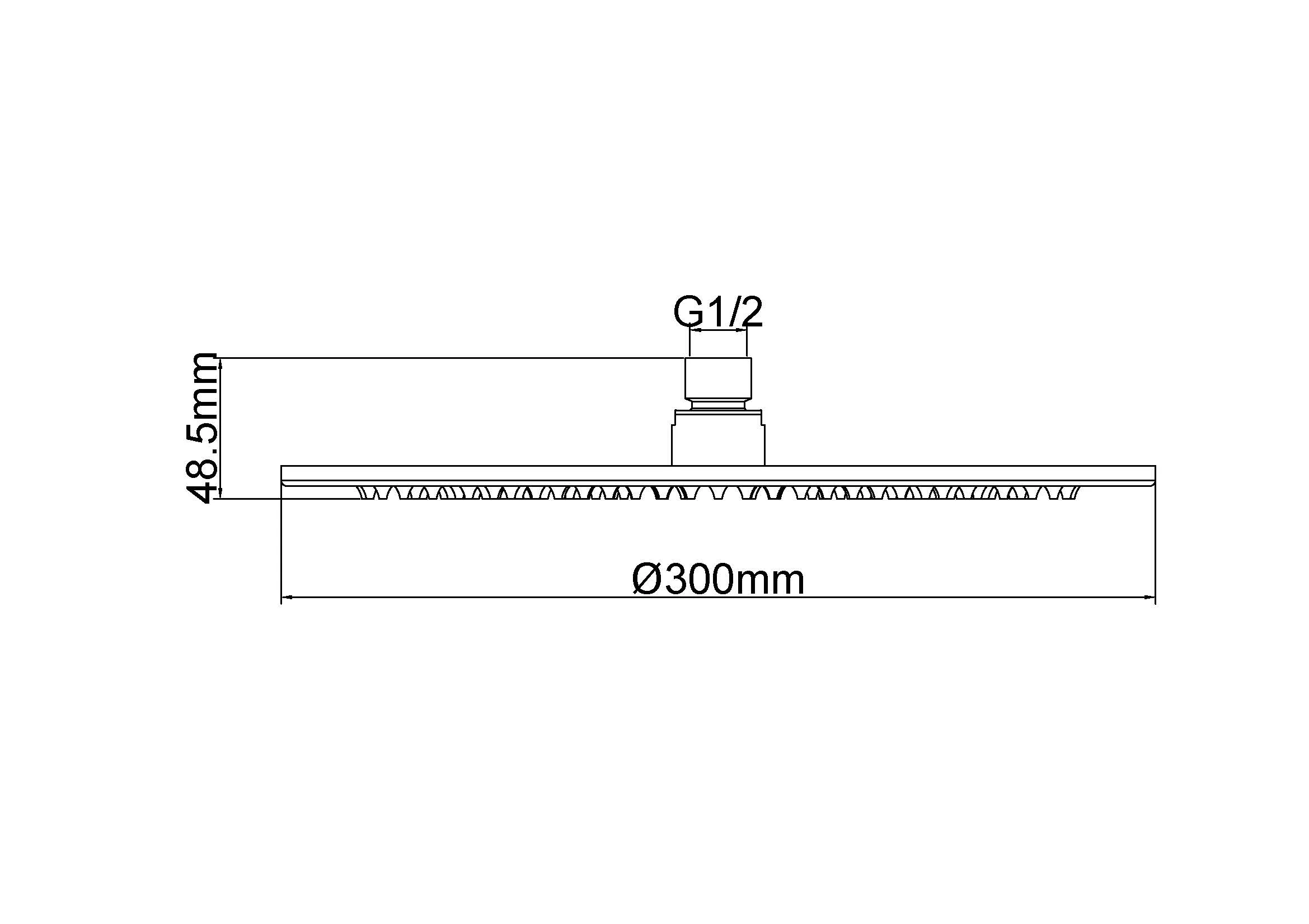 UniMatch hoofddouche rond 30 x 0,8 cm geborsteld brons koper PVD UniMatch hoofddouche rond 30 x 0,8 cm geborsteld brons koper PVD