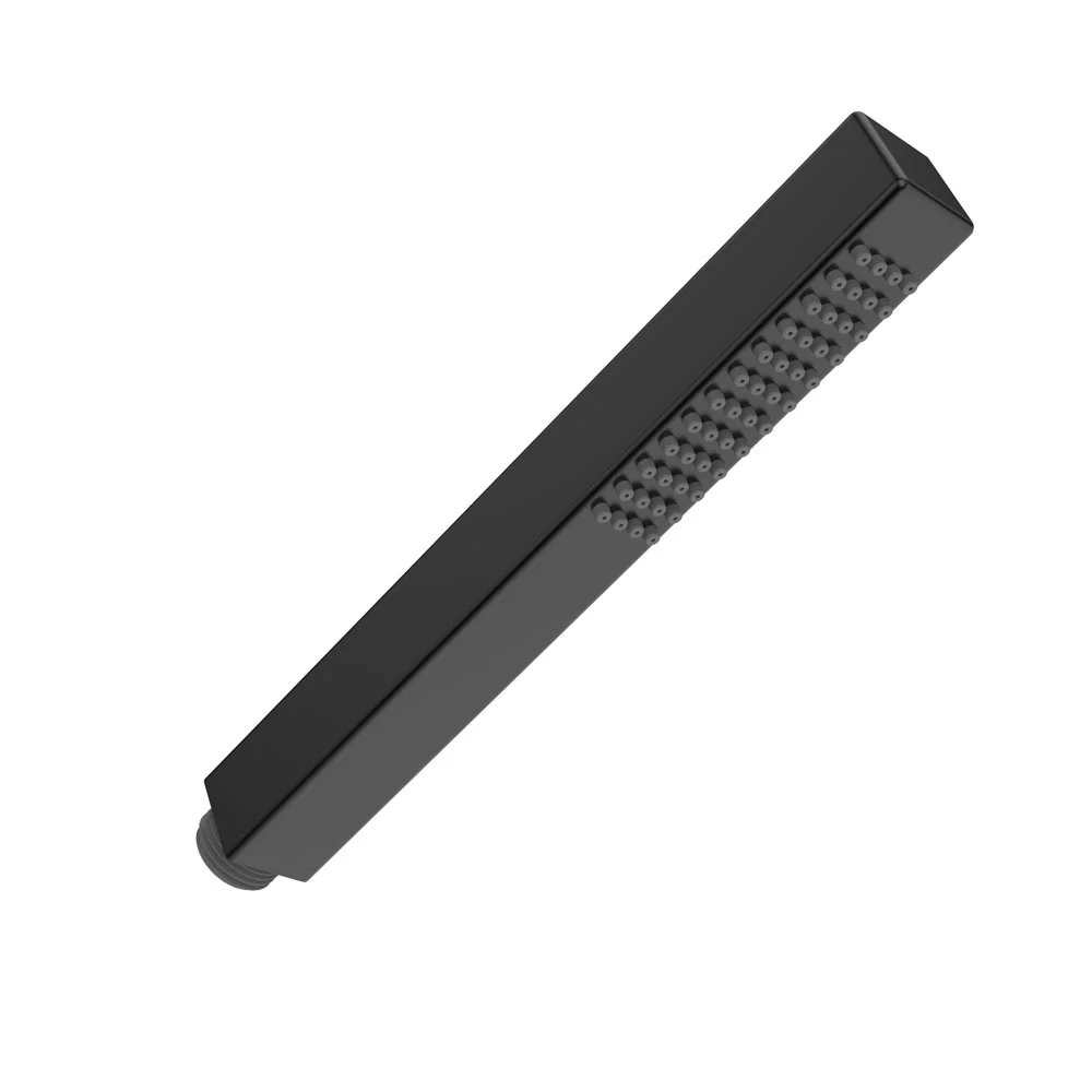 Rombo handdouche vierkant 1/2” messing mat zwart
