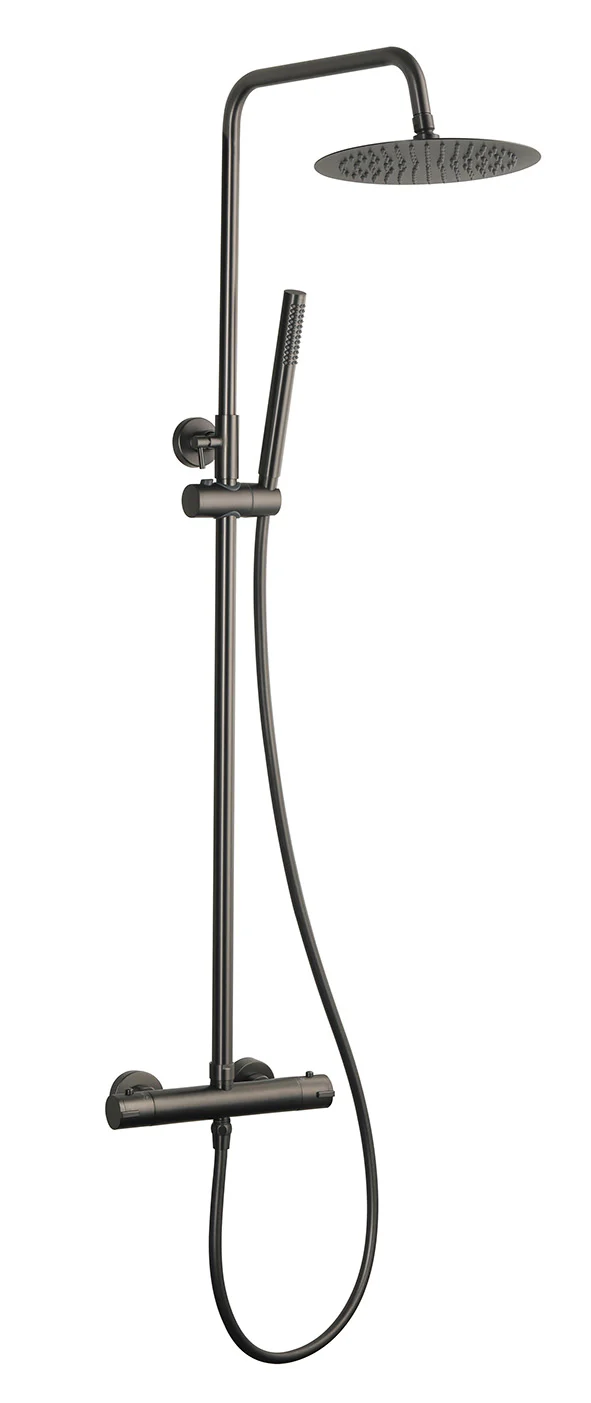 Sen Eco Thermostatische Regendoucheset Opbouw Gunmetal