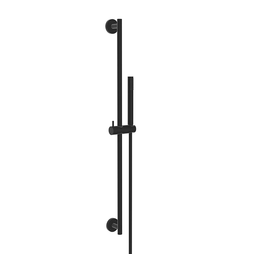 Unimatch Glijstangset Compleet met Staafhanddouche 1 Stand Mat Zwart