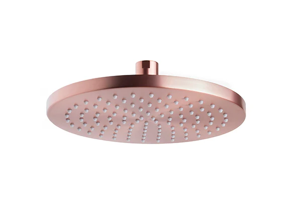 UniMatch hoofddouche rond 20 x 1,2 cm geborsteld koper UniMatch hoofddouche rond 20 x 1,2 cm geborsteld koper