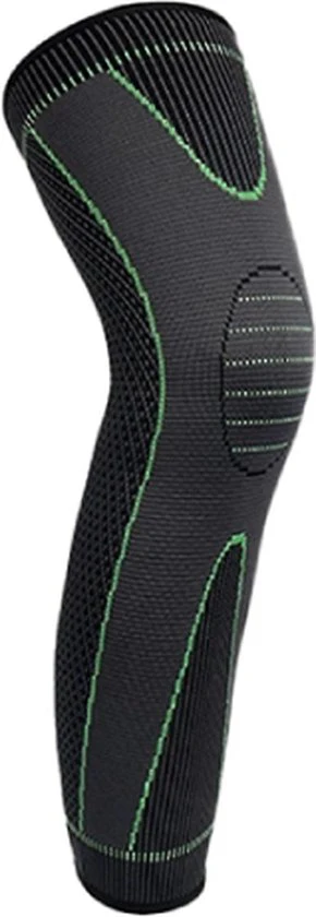 ATTREZZO® Compressie brace voor 1 been – compressiekous – Compressie kous – Sleeve – Kousen – Zwart – Maat M
