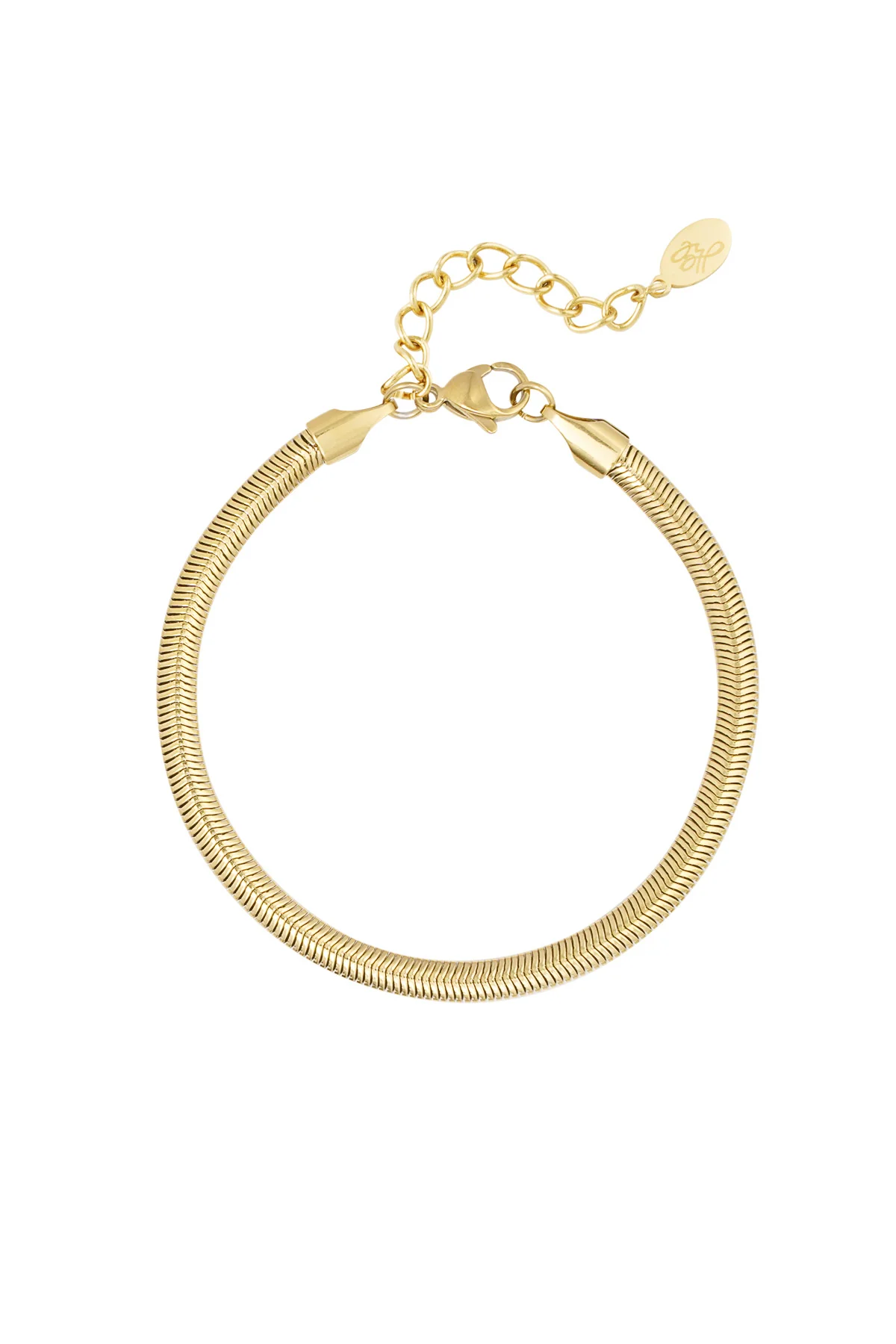 Armband platte visgraat smal – 4.0MM