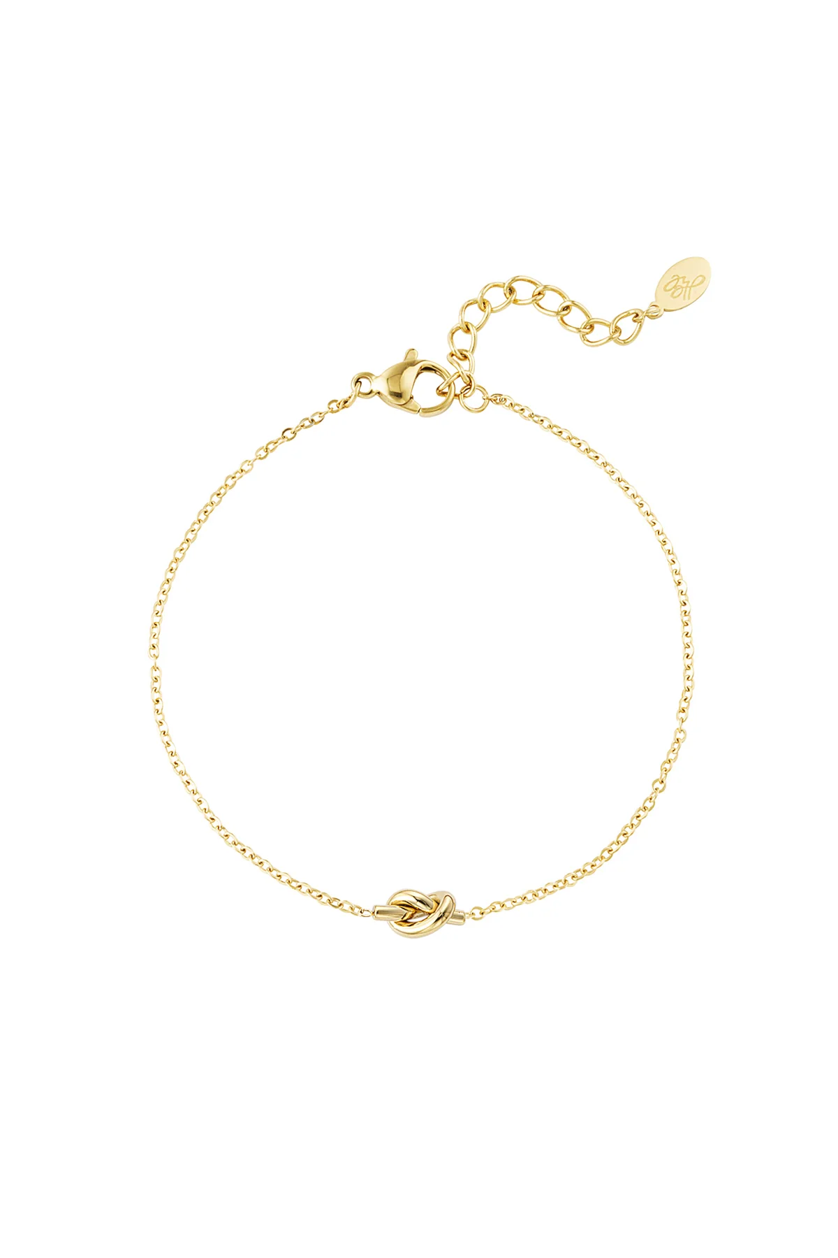 Simpele armband met geknoopte bedel Simpele armband met geknoopte bedel