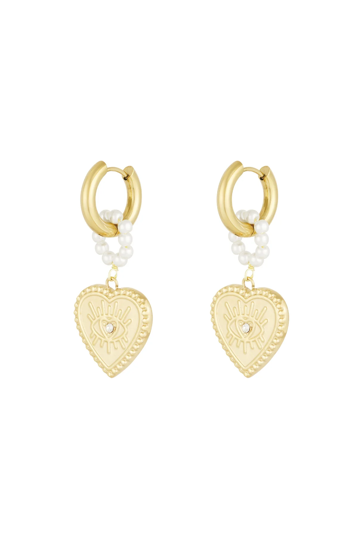charming heart oorbellen