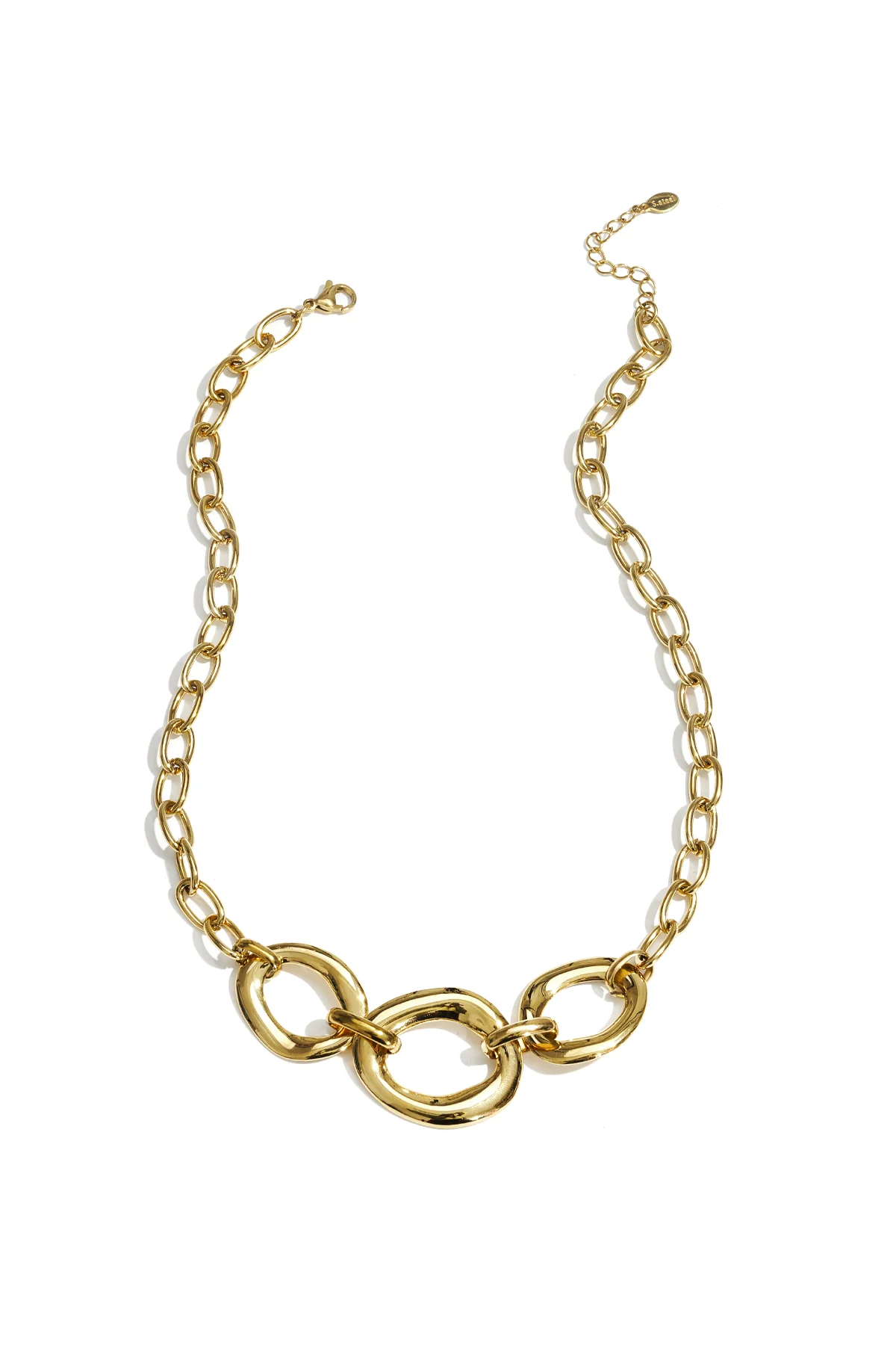 Ketting met ronde statement stukken