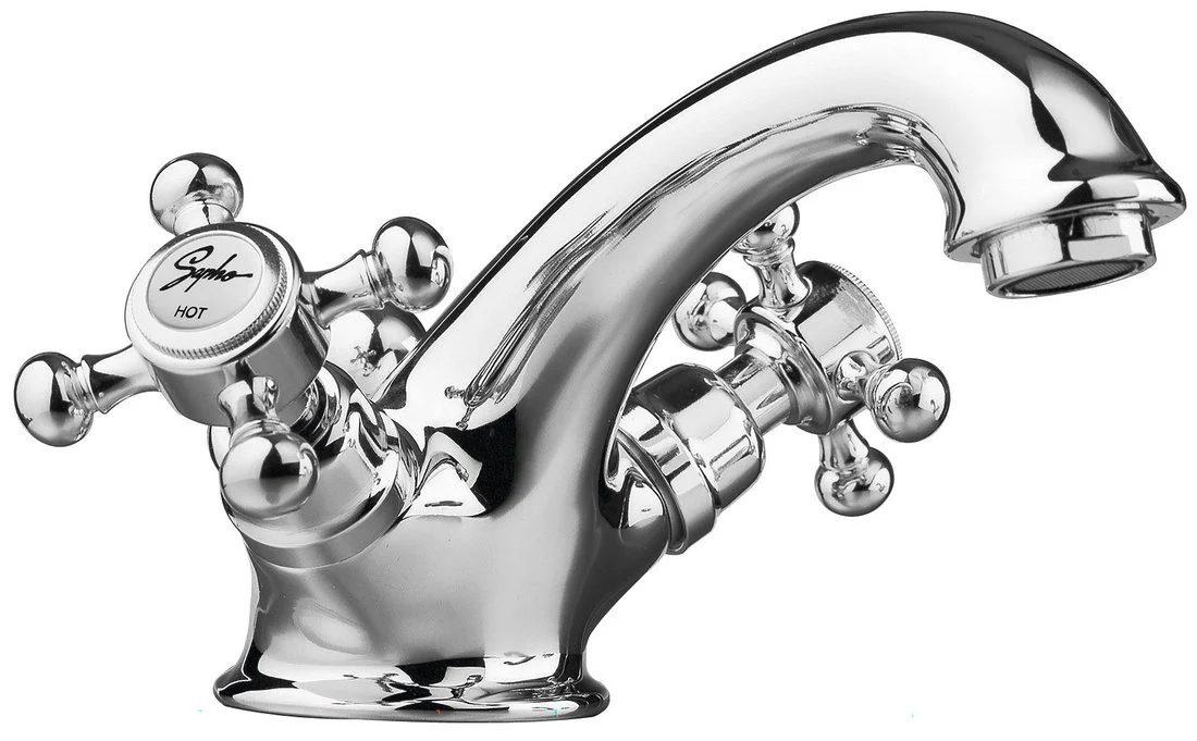 Antea Retro Wastafelmengkraan met Afvoerplug, Chroom