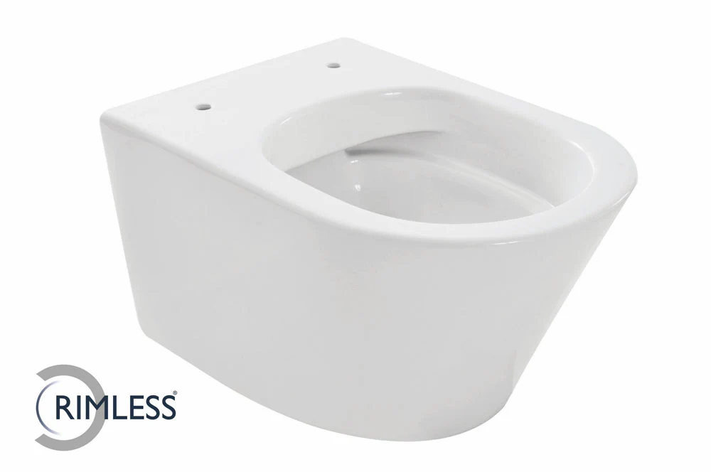 Vesta Wandtoilet Rimless Glans Wit