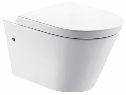 Flow Wandtoilet Rimless Met Nano Coating Met Flow Toiletzitting Softclose En Quick Release Glans Wit