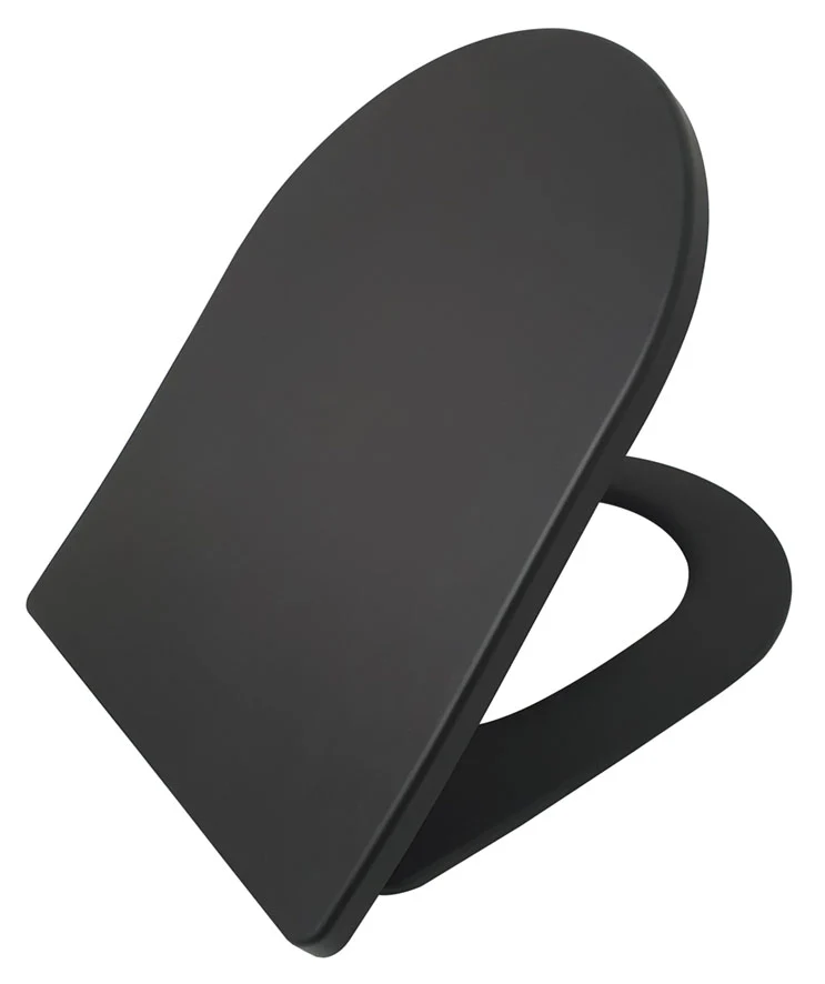Shade slim toiletzitting softclose en quick release mat zwart Shade slim toiletzitting softclose en quick release mat zwart
