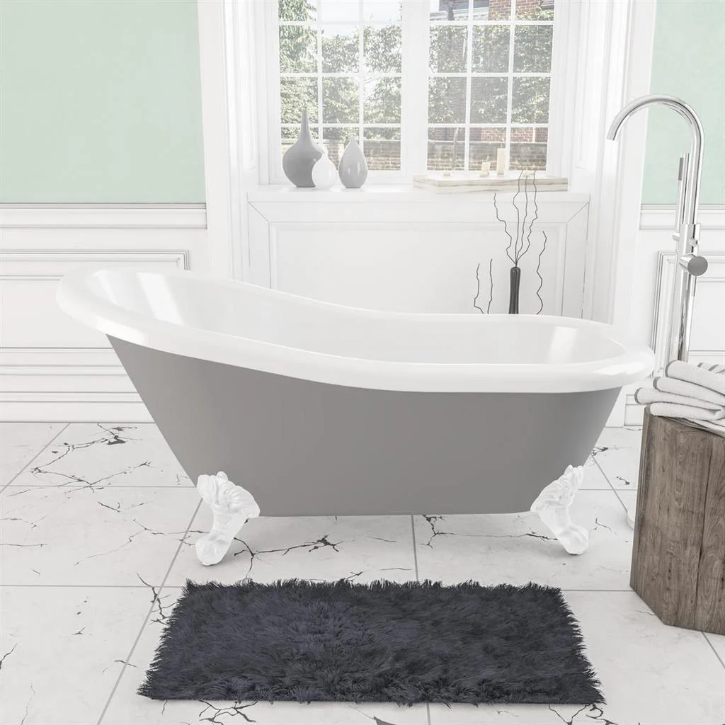 Eastbrook Trowbridge Vrijstaand bad 156 x 72 x 76 cm Grijs