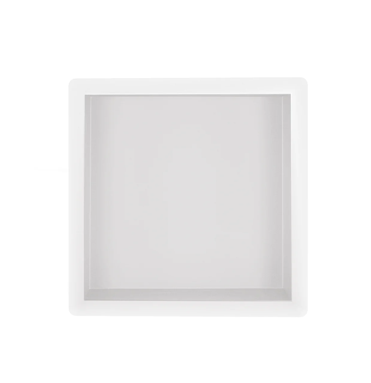 Demis inbouwnis 30 x 30 x 10 cm mat wit