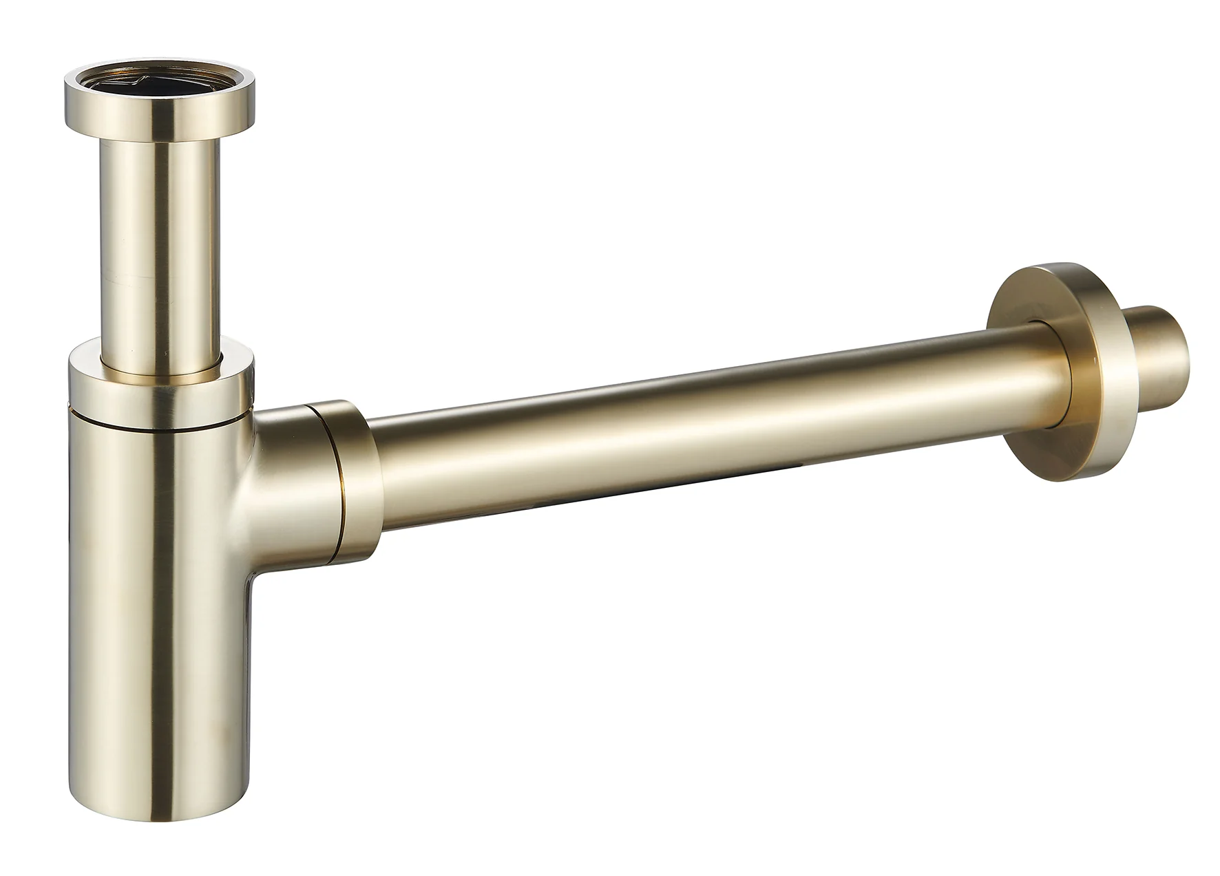 UniMatch wastafelsifon 5/4″ x 32 mm geborsteld messing PVD